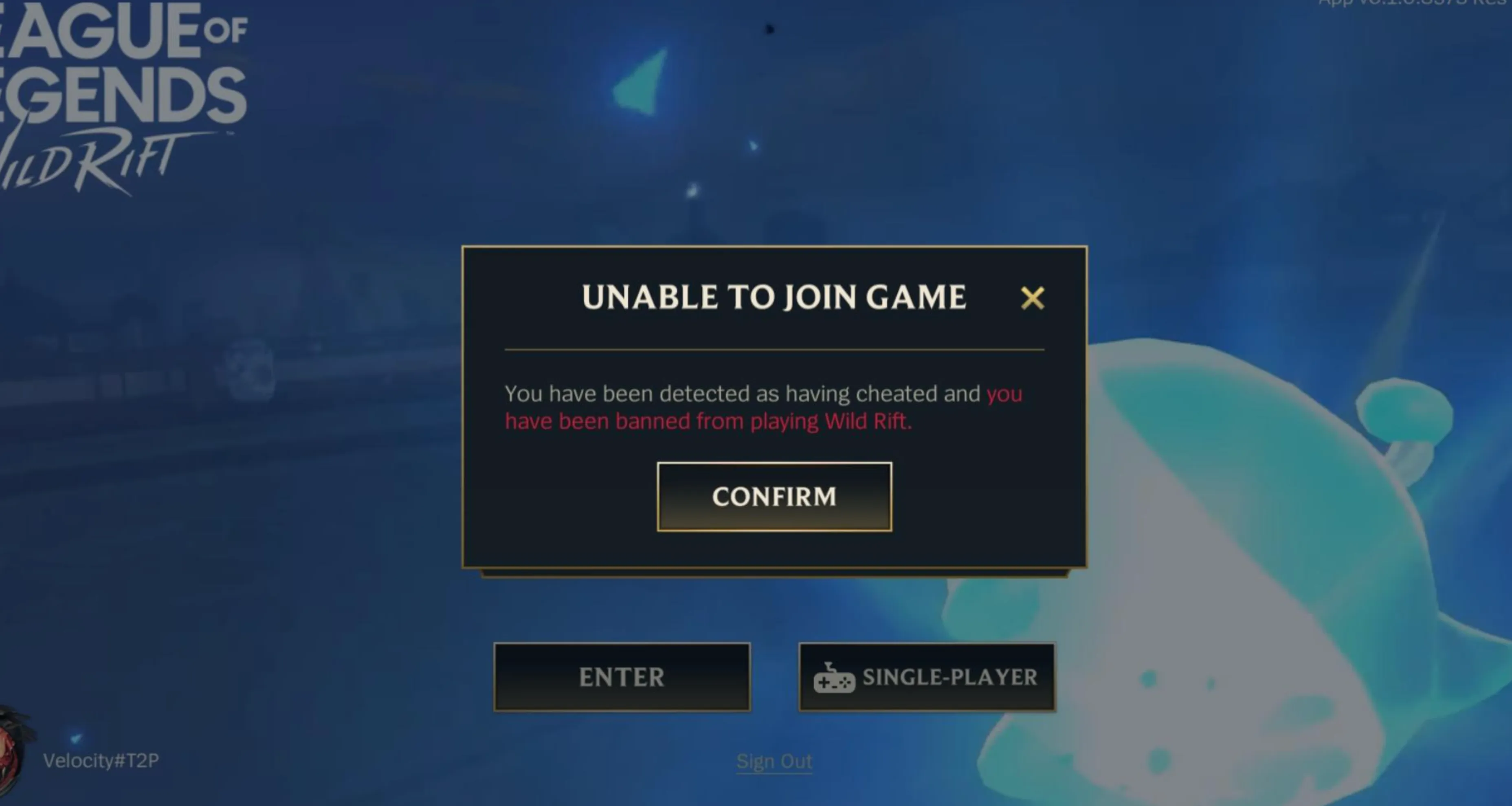 why i got banned in wild rift